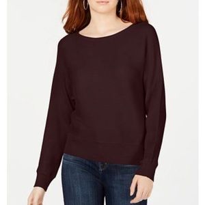 Hooked Up by IOT Juniors Dolman-Sleeve Sweater